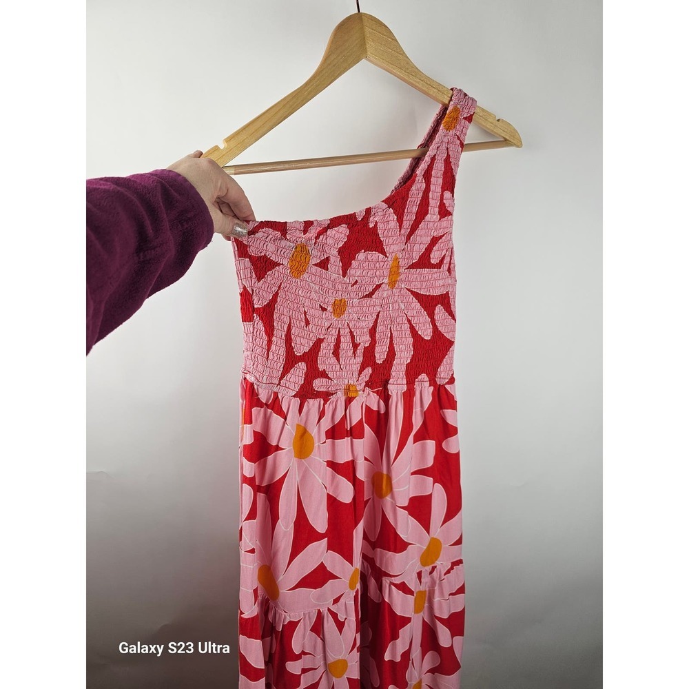 ZCSIA dress, one shoulder fit and flare, Midi length dress
